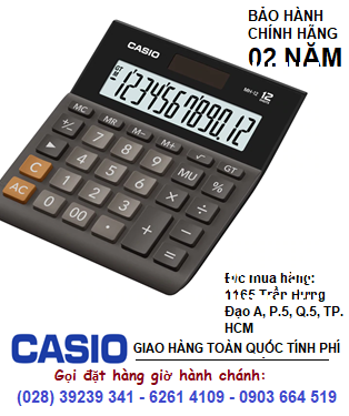 Casio MH-12-BK, Máy tính tiền Casio MH-12-BK loại 12 số Digits chính hãng| CÒN HÀNG 